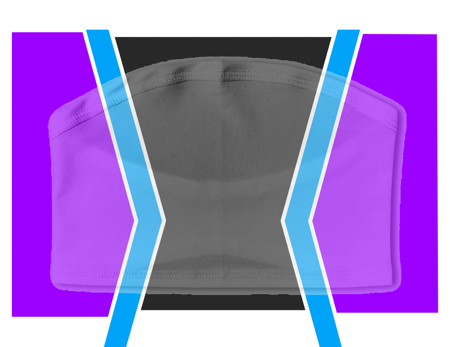 2 SIDED SKULL WRAP Blank Template