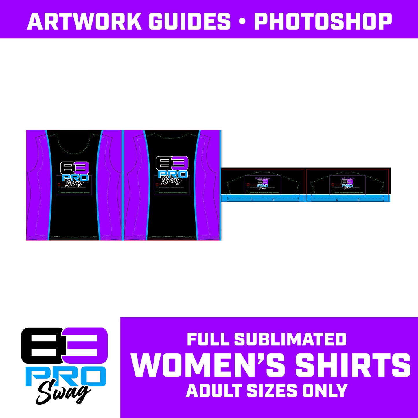 FULL SUB WOMEN'S SHIRT DESIGN Blank Template