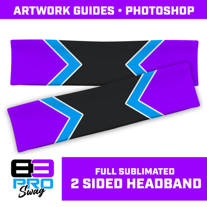 2 SIDED HEADBAND Blank Template