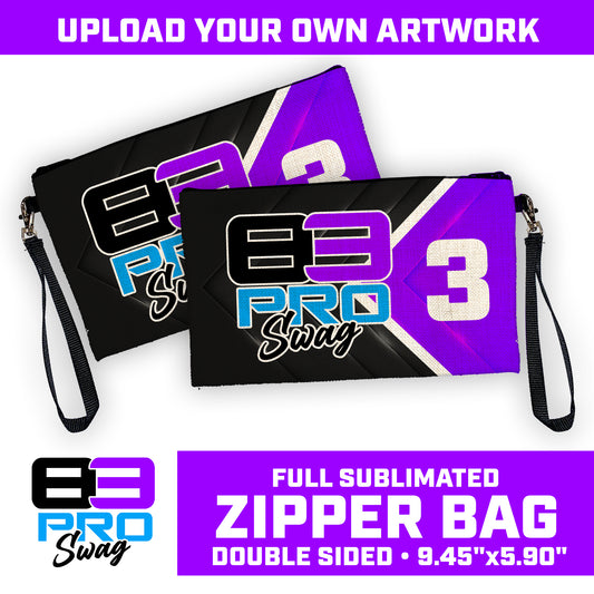 DIY - Full Sublimated 9.45"x5.90" Zipper Bag